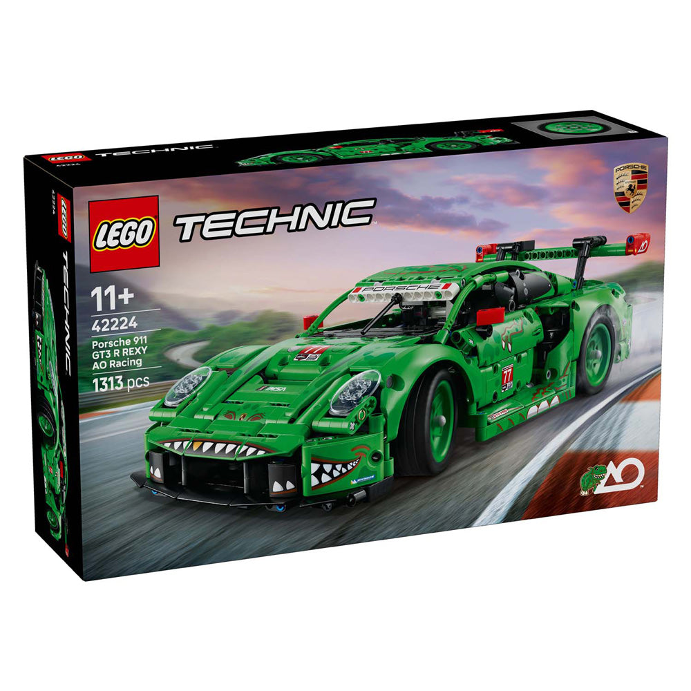 Lego technic 42224 porsche 911 gt3 r rexy ao coche de carreras