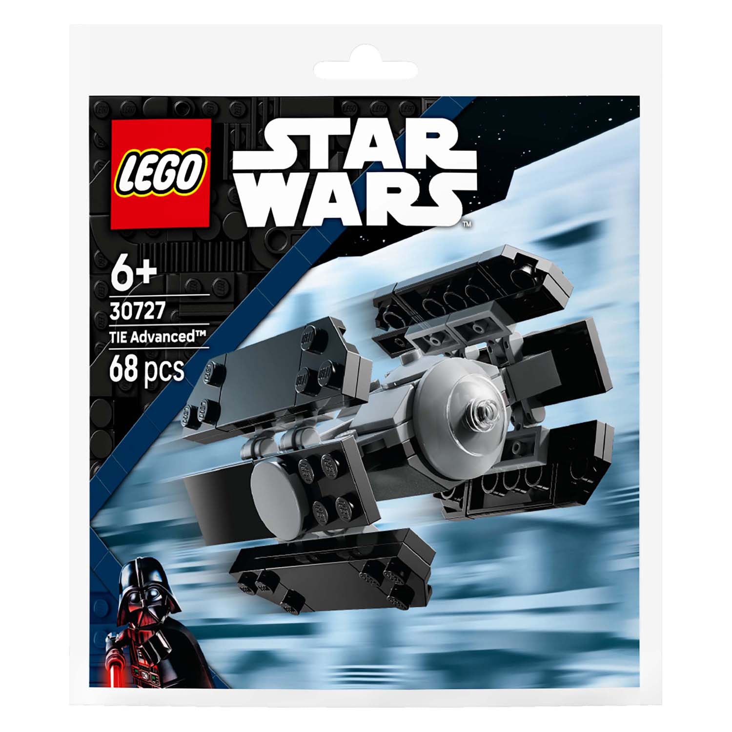 Lego 30727 bolso star wars tie advanced™ mini modelo | 10 piezas