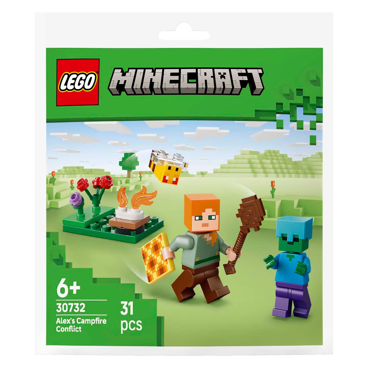 Lego minecraft 30732 alex y la batalla en la fogata
