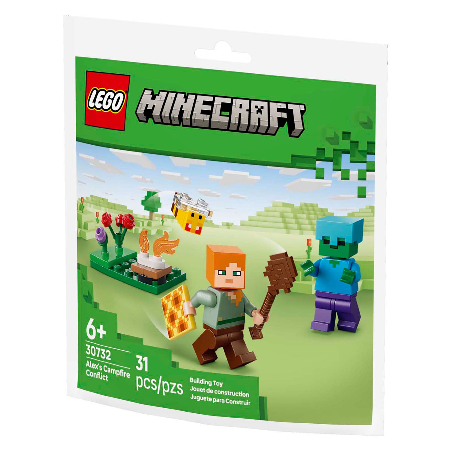 Lego minecraft 30732 alex y la batalla en la fogata