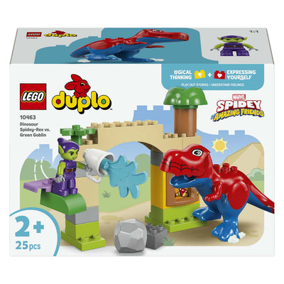 Lego Duplo 10463 Dinosaurio Spidey Rex vs. Duende Verde