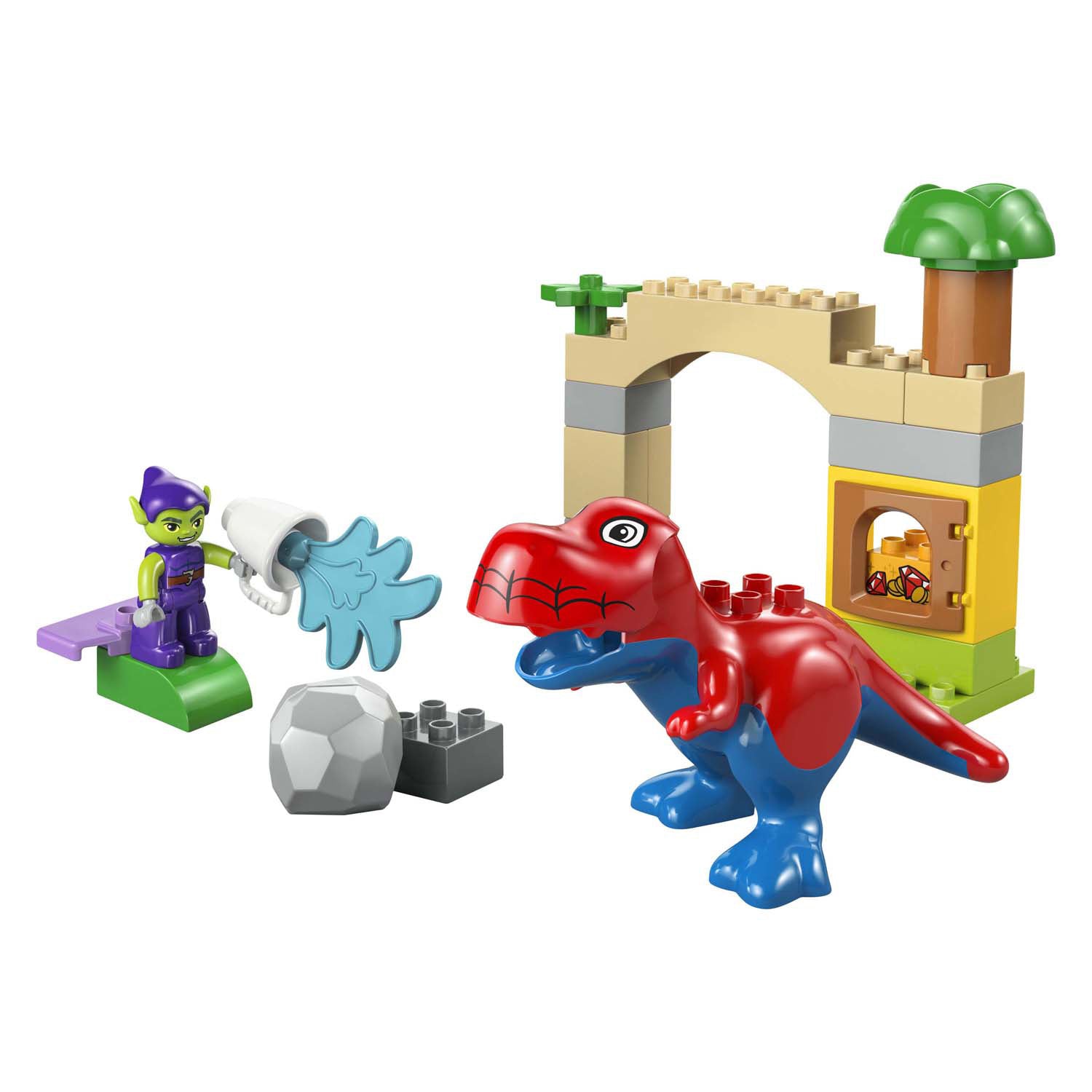 Lego Duplo 10463 Dinosaurio Spidey Rex vs. Duende Verde
