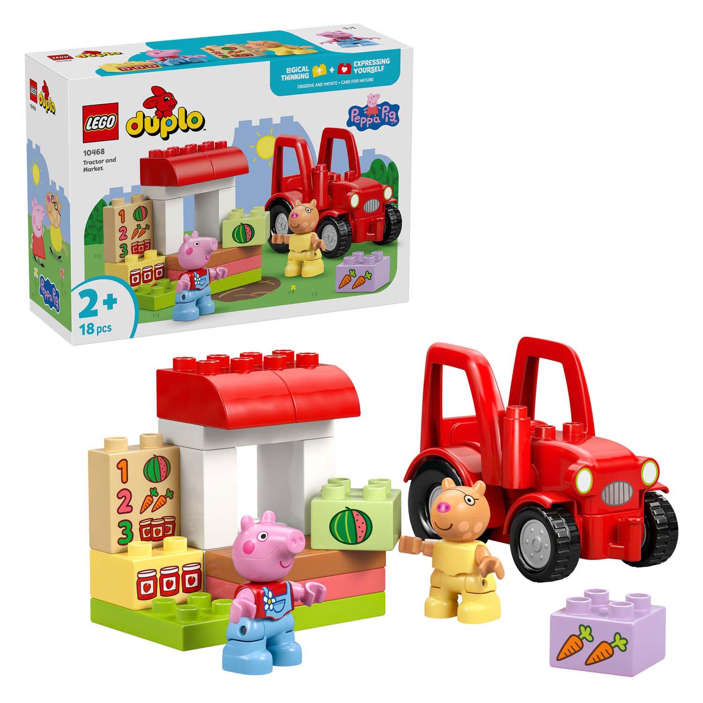 Trattore e bancarella del mercato Lego Duplo 10468
