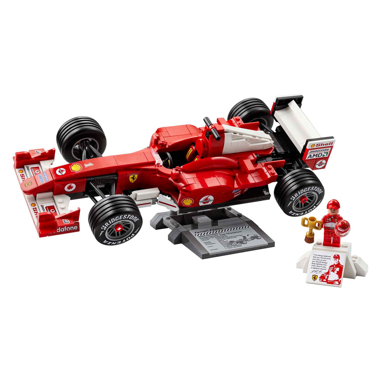 Lego icons - ferrari f2004 en michael schumacher constructiespeelgoed (11375, retail)