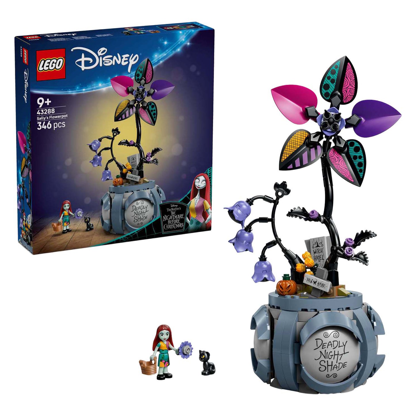 Lego disney 43288 sally's bloempot
