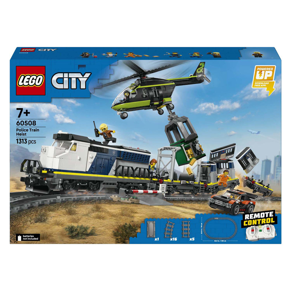 Lego city 60508 robo al tren de la policía