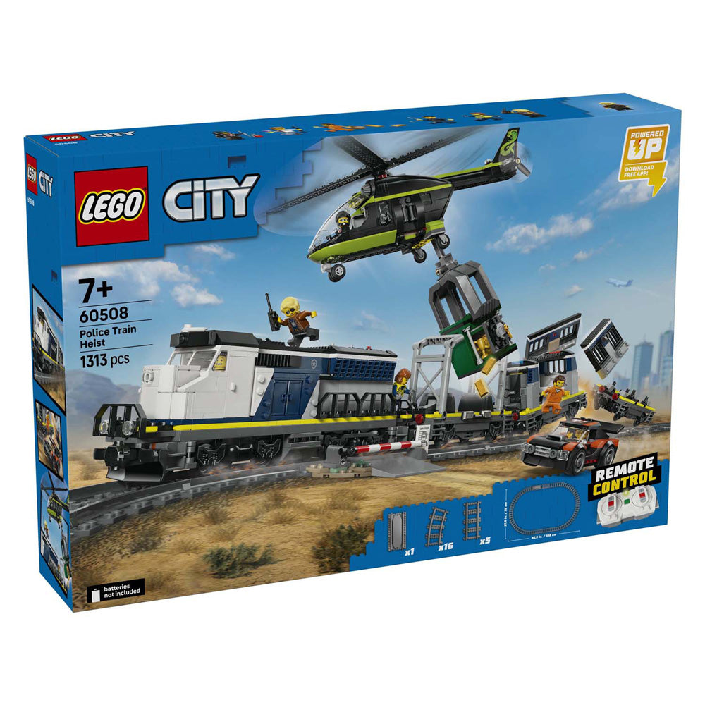 Lego city 60508 robo al tren de la policía