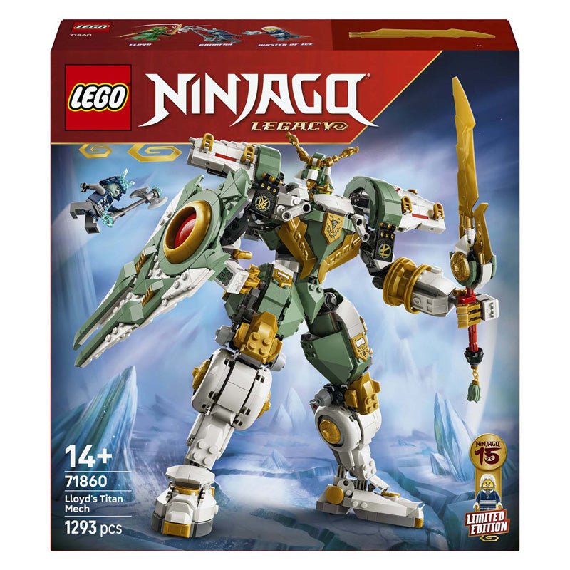 Lego ninjago 71860 15º aniversario: el robot gigante de lloyd
