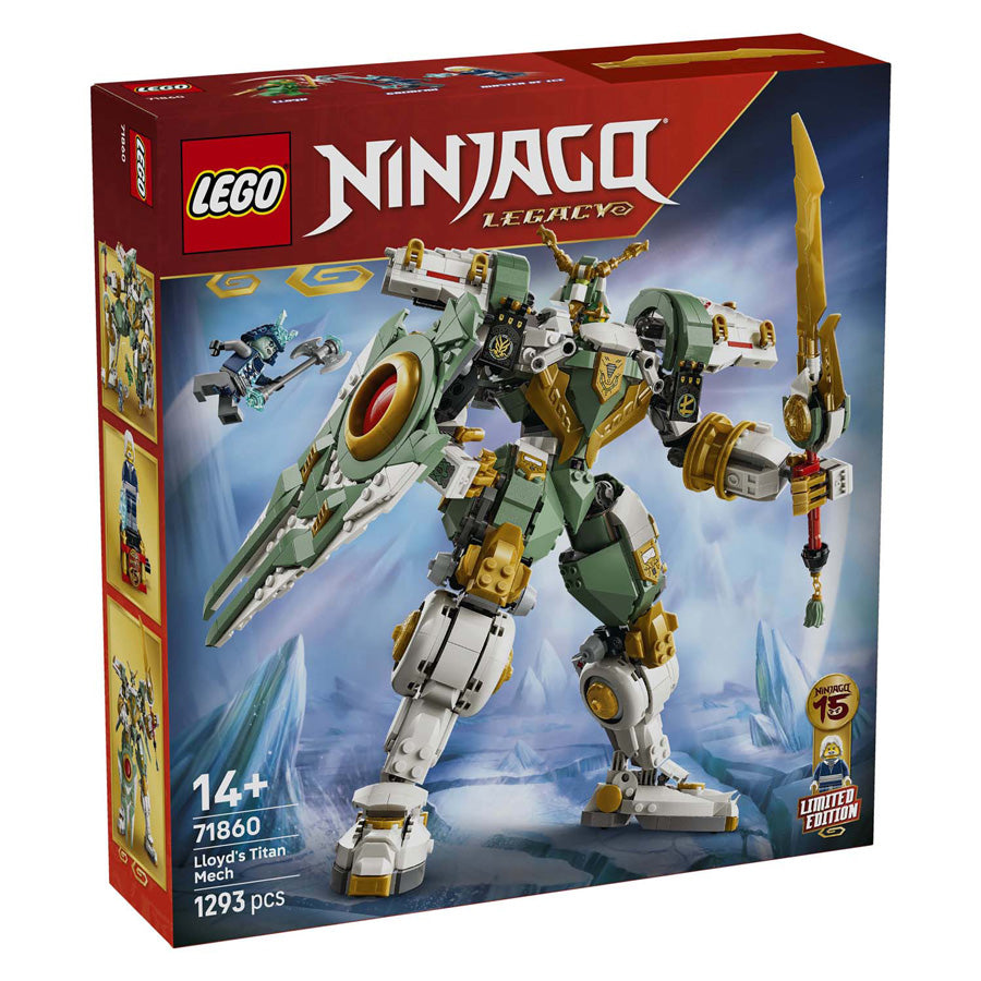Lego ninjago 71860 15º aniversario: el robot gigante de lloyd