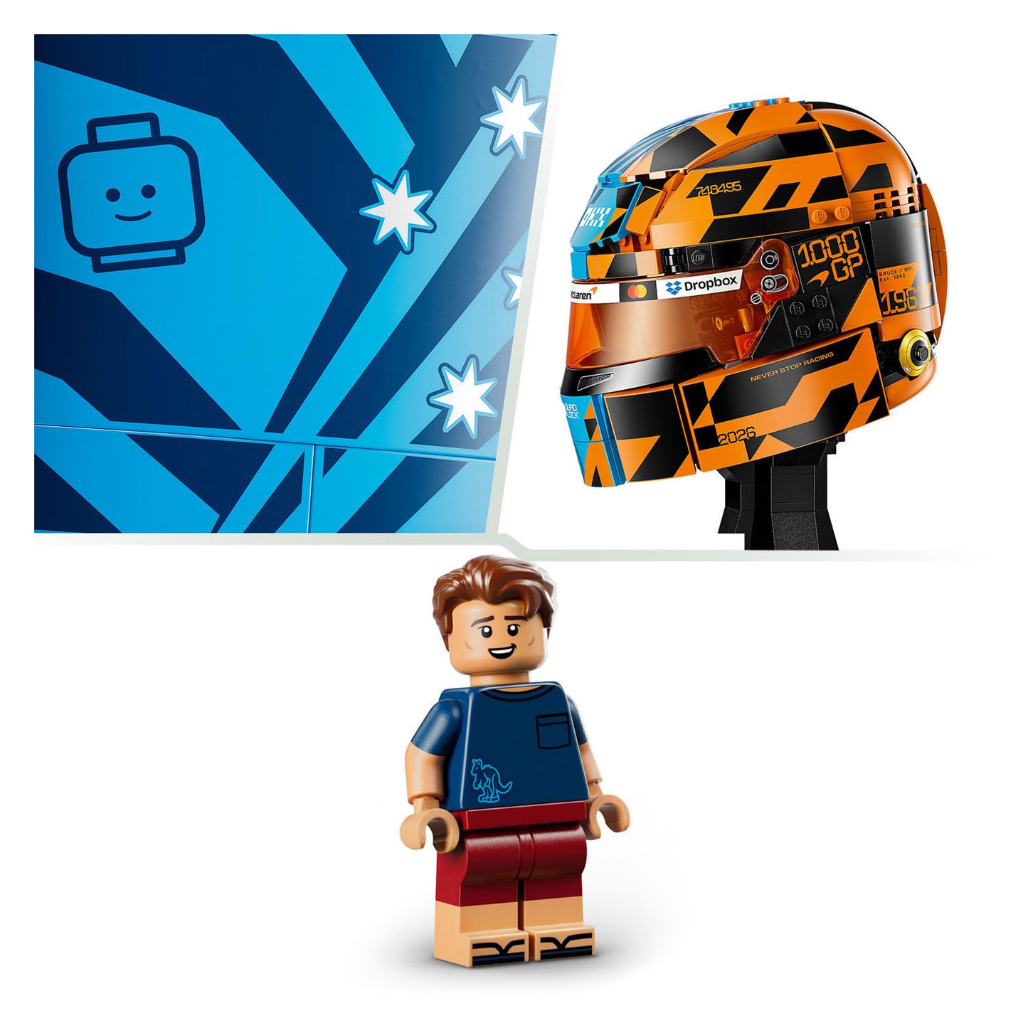 Edizioni Lego 43017 Casco McLaren Mastercard F1 Team di Oscar Piastri