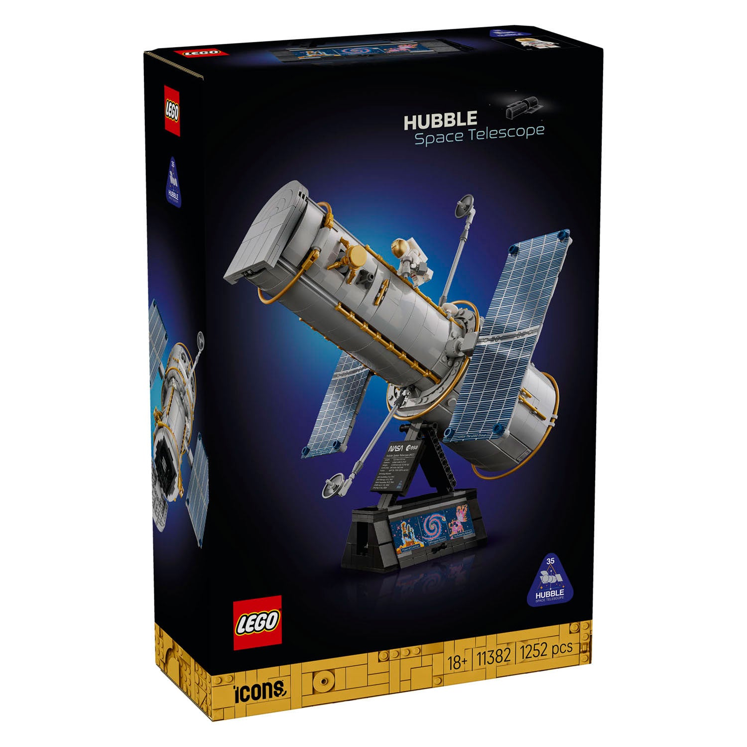 Lego icons space telescope hubble space building kit for adults 11382