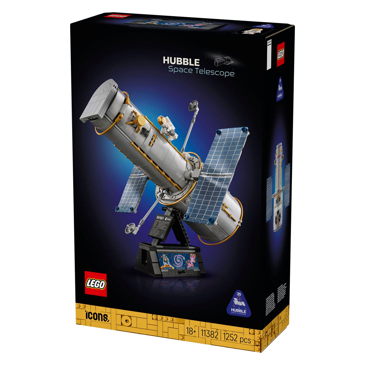 Lego icons space telescope hubble space building kit for adults 11382