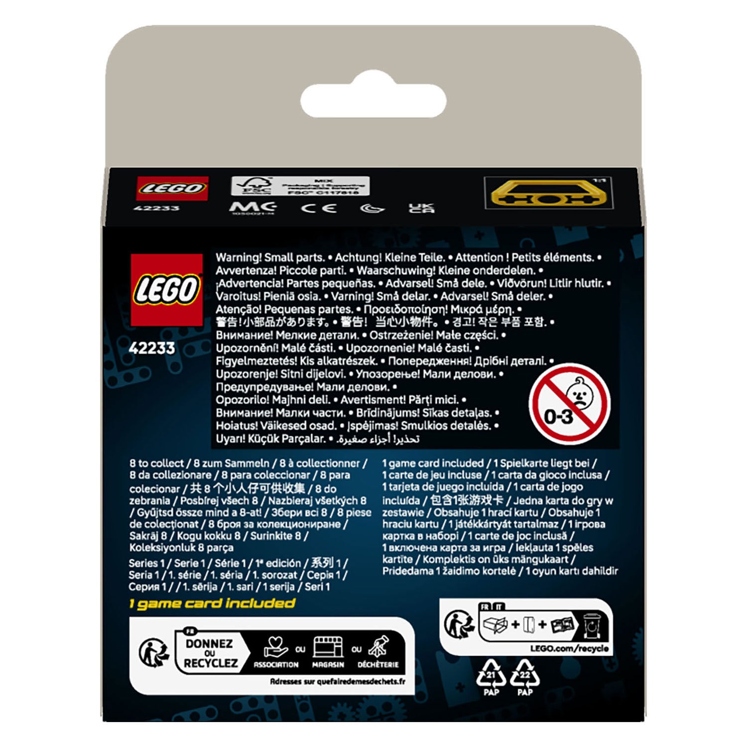 Lego ® Technic Mighty Machines - scatola a sorpresa con giocattoli da costruzione - veicoli da collezione - 42233