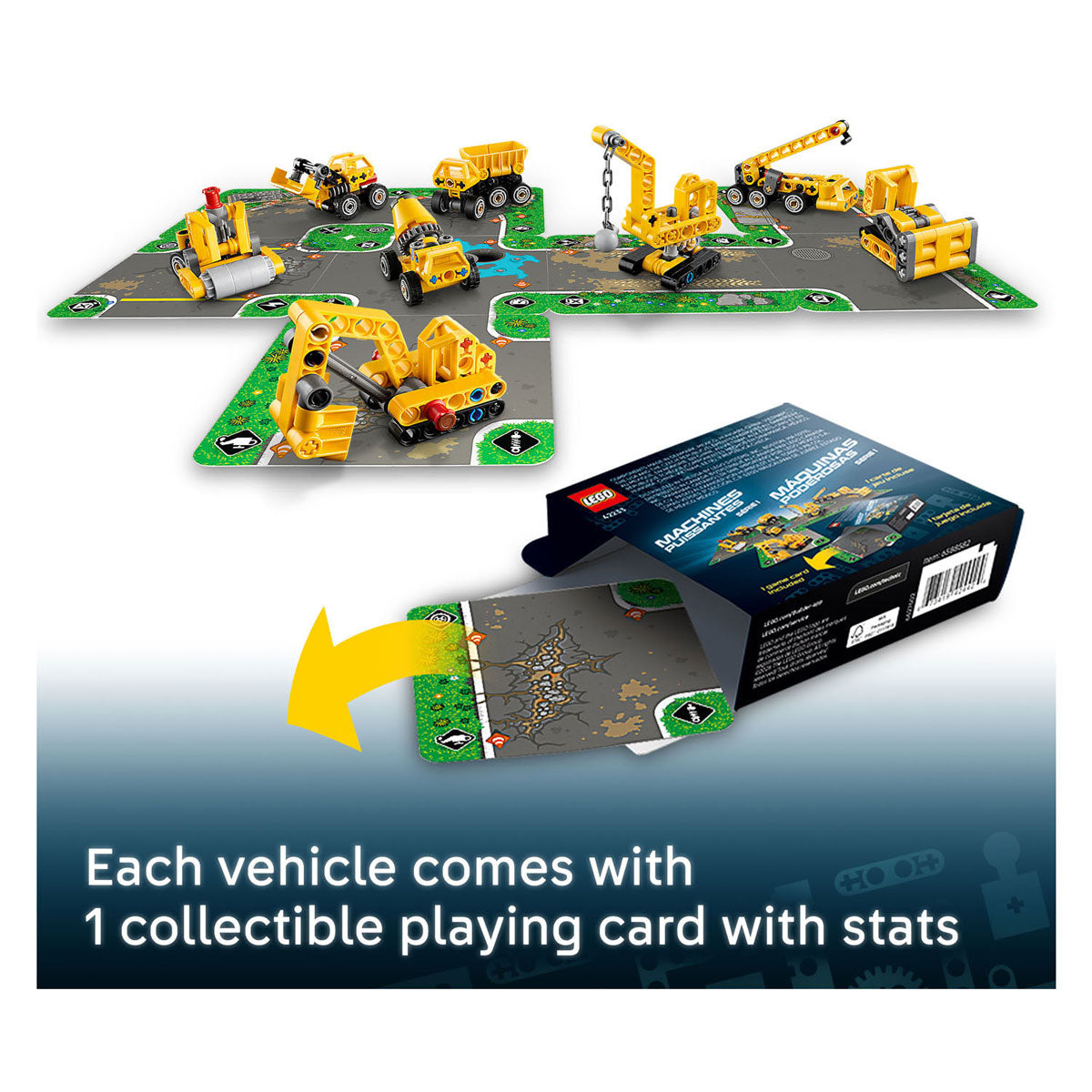 Lego ® Technic Mighty Machines - scatola a sorpresa con giocattoli da costruzione - veicoli da collezione - 42233