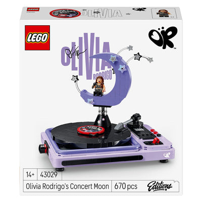 Lego editions kit de construcción de música lunar del concierto de olivia rodrigo para niños y adolescentes - 43029