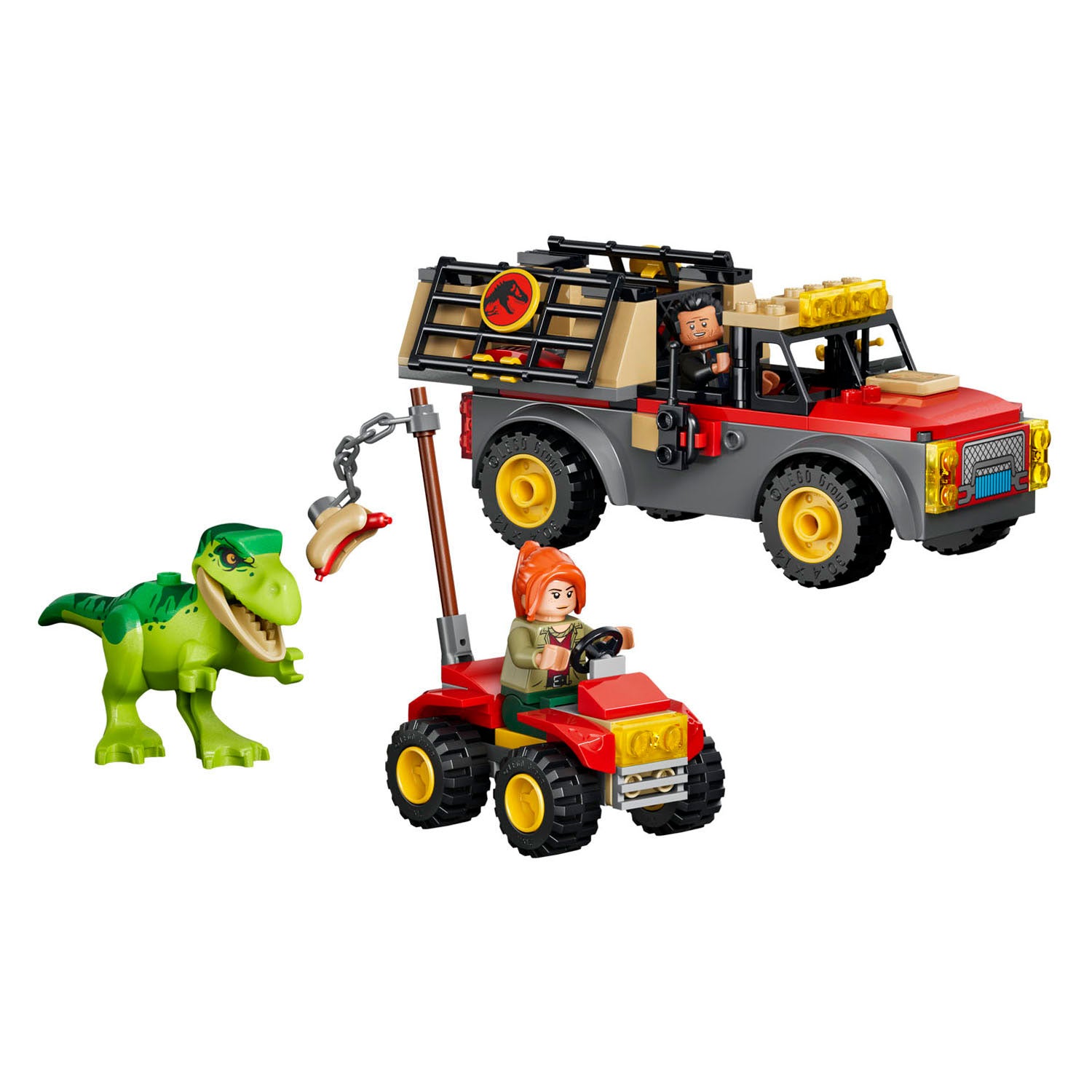 Lego Jurassic World Young T. Rex camion da trasporto Dino giocattoli per bambini da 4 anni 77978