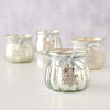Boltze home portavelas de cristal con colgante de purpurina
