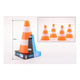 Johntoy sports active oranje witte pylonnen, 4st.