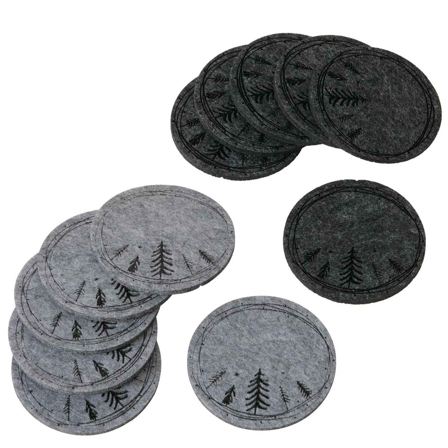 Boltze sottobicchiere domestico Oslo 6 pezzi d10 cm in feltro