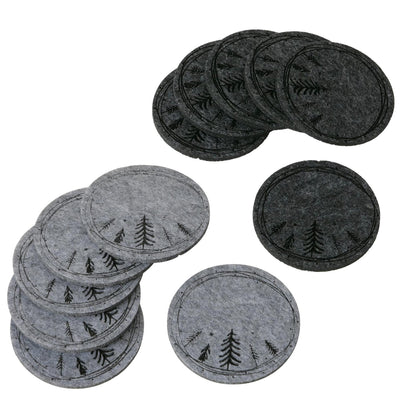 Boltze sottobicchiere domestico Oslo 6 pezzi d10 cm in feltro