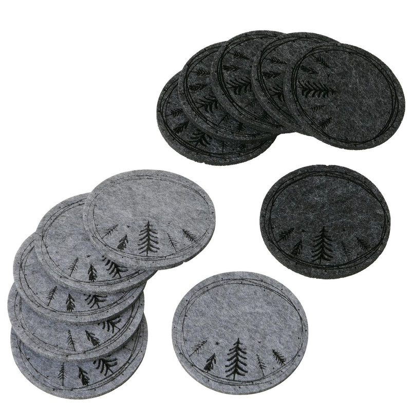 Boltze sottobicchiere domestico Oslo 6 pezzi d10 cm in feltro