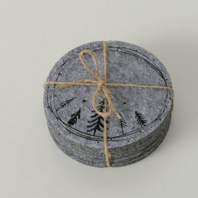 Boltze sottobicchiere domestico Oslo 6 pezzi d10 cm in feltro