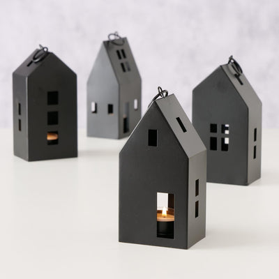 Boltze home farol bryne house h17cm metal negro