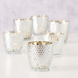 Boltze Home portacandele in vetro argento 2 pezzi. - afbeelding 2