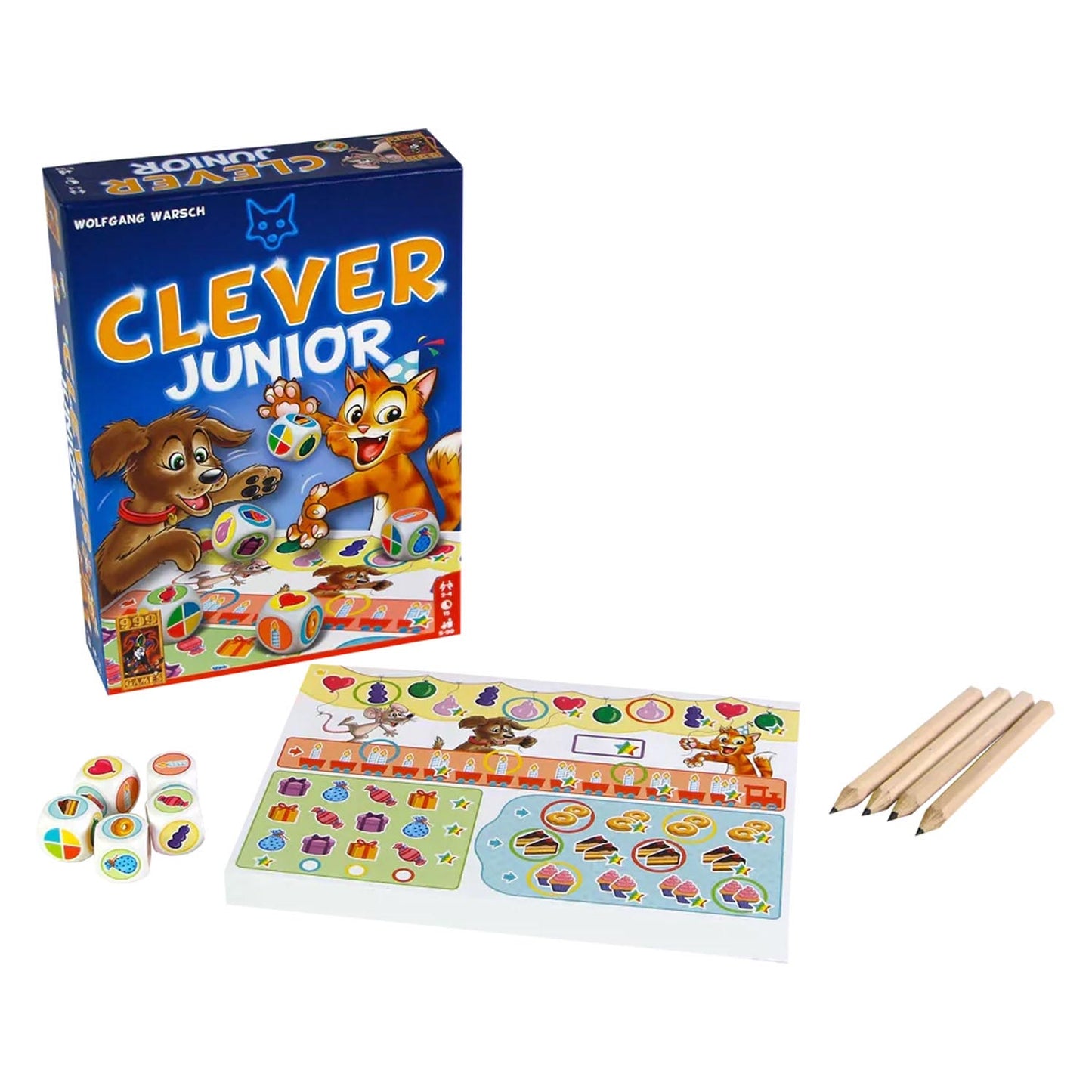 999Games Dobbelspel Clever Junior 11 piezas (NL)