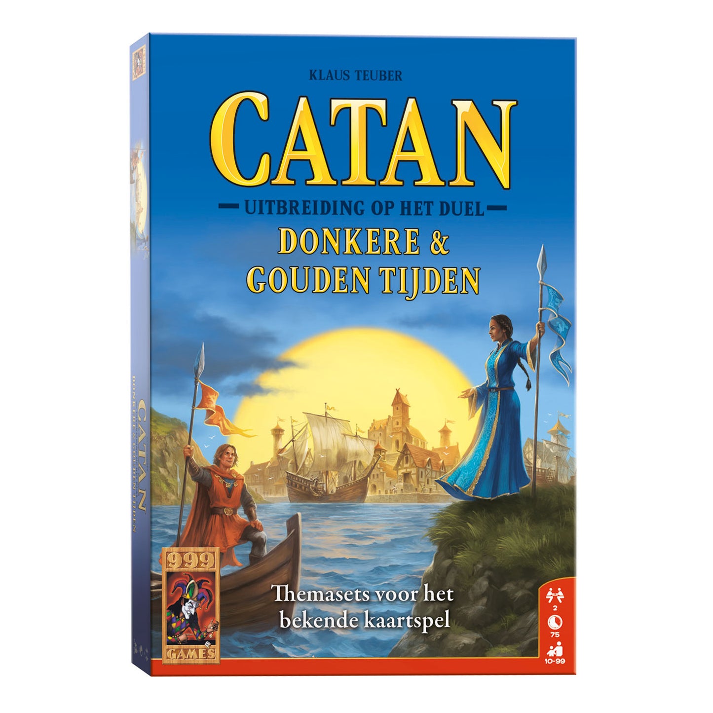 999games 999 games catan: het duel - donkere gouden tijden bordspel
