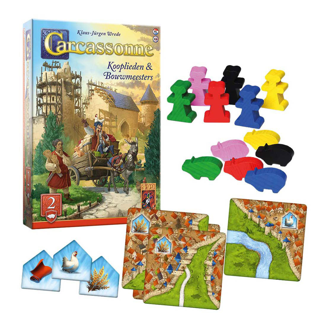 999games Espansione dei costruttori di Carcassonne Merchants 999 giochi