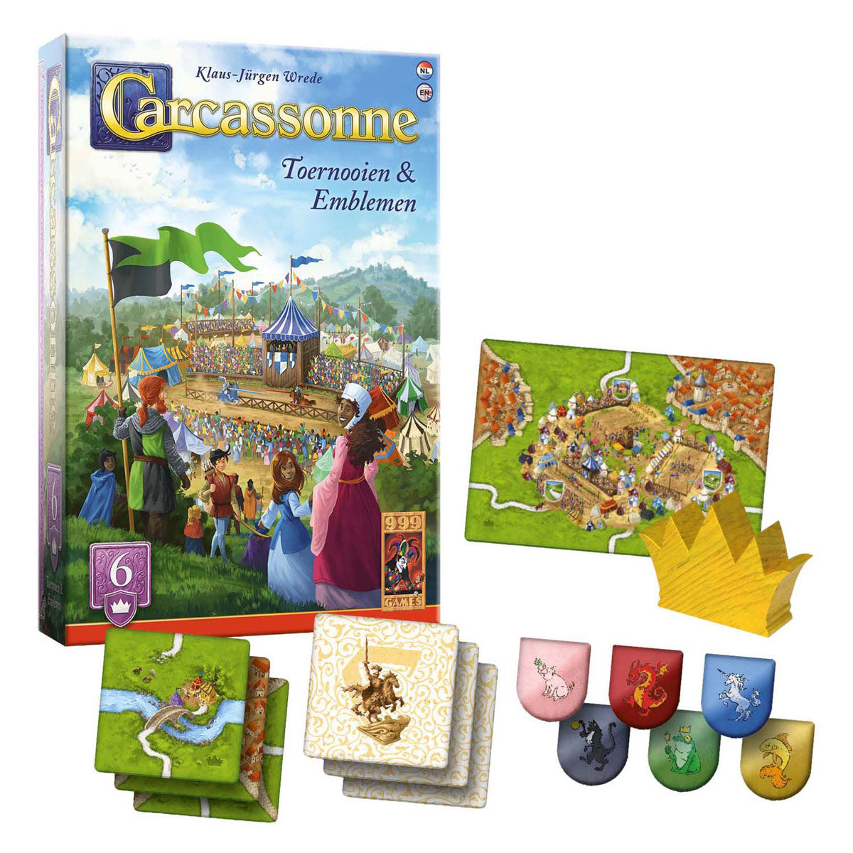 999games 999 giochi espansione emblemi tornei carcassonne