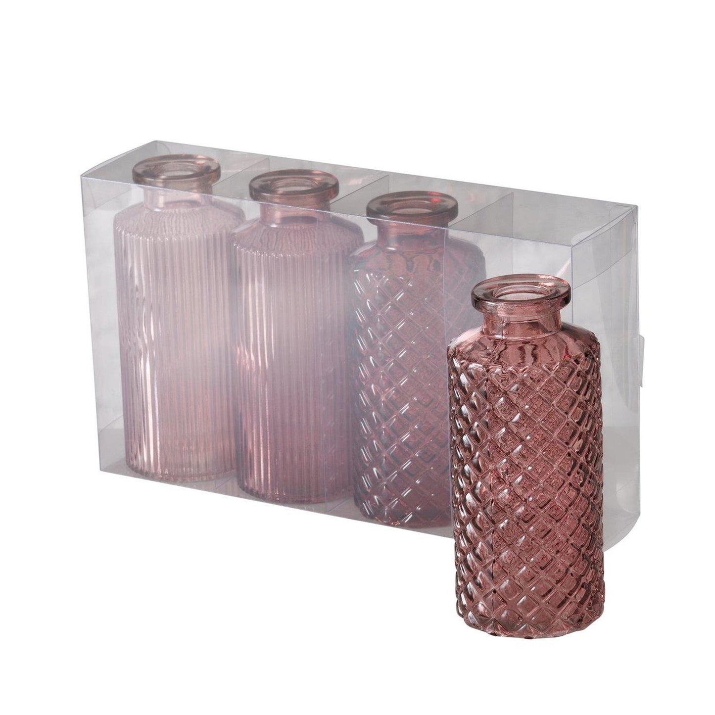 Boltze Home Vaso rosa set da 4 pezzi ø6cm