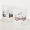 Boltze home theelichthouder glas vanlife-2 delige set groot en klein