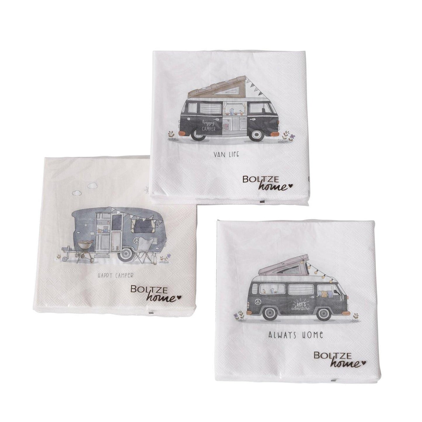 Boltze servilletas hogar vanlife camper 33x33cm