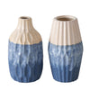 Boltze home jarrón loza azul h21cm 2 surtido