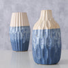 Boltze home jarrón loza azul h21cm 2 surtido
