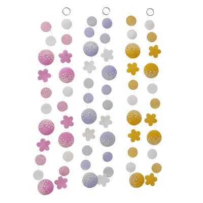 Boltze home capiz ghirlanda di fiori l180 cm