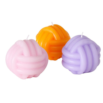 Boltze casa candela a forma di bottone h8 cm diametro 8,5 cm rosa lilla