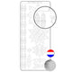 Vaessen creative • sticker 10pcs zilver bloem