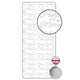 Vaessen creative • sticker 10x23cm 10pcs zilver diverse engelse teksten