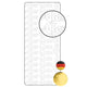Vaessen creative • sticker 10x23cm 10pcs goud alles gute