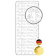 Vaessen creative • sticker 10x23cm 10pcs goud diverse duitse teksten