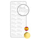 Vaessen creative • sticker 10x23cm 10pcs goud com amor