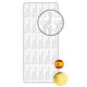 Vaessen creative • sticker 10x23cm 10pcs goud feliz ano novo