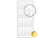 Vaessen creative • sticker 10x23cm 10pcs goud buon natale