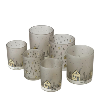 Boltze home portacandele homewood set da 2 pz.