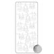Vaessen creative • pegatina 10x23cm 10ud plata varios bebé