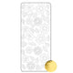 Vaessen creative • sticker 10x23cm 10pcs goud bloem blad