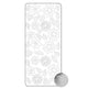 Vaessen creative • sticker 10x23cm 10pcs zilver bloem blad